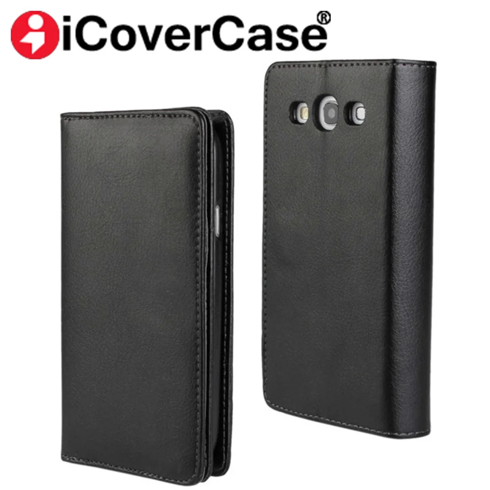 

Luxury Genuine Leather Wallet Flip Case For Samsung Galaxy S3 S5 Neo S6 S6edge Note 4 Magnet Phone Cover with Stand