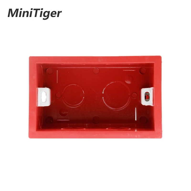 Minitiger 101 мм* 67 мм стандарт США внутренняя Монтажная коробка Задняя кассета для 118 мм* 72 мм стандартный настенный сенсорный выключатель и USB разъем