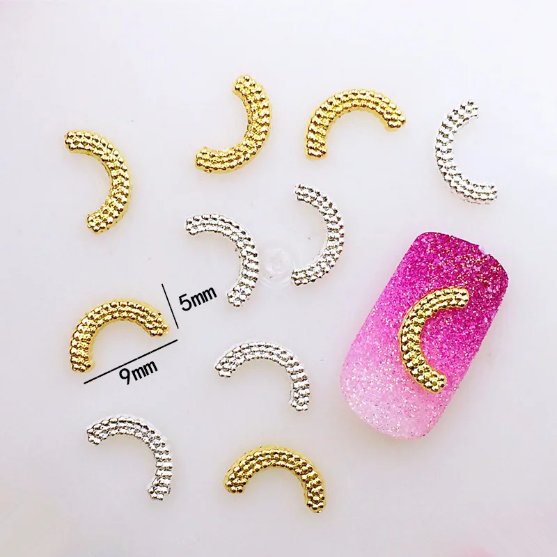 50pcs/pack Japan 3D Nail Art Decorations Metal Lovely Cross Parts Alloy Accessories DIY Charm Supplies for Nails | Красота и здоровье