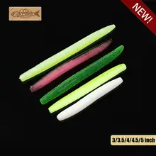 8 шт./лот, 3 дюйма, 5,3 г, SENKO, мягкие приманки для ловли басов, приманки для ловли басов, черви, не грузило, 75 мм
