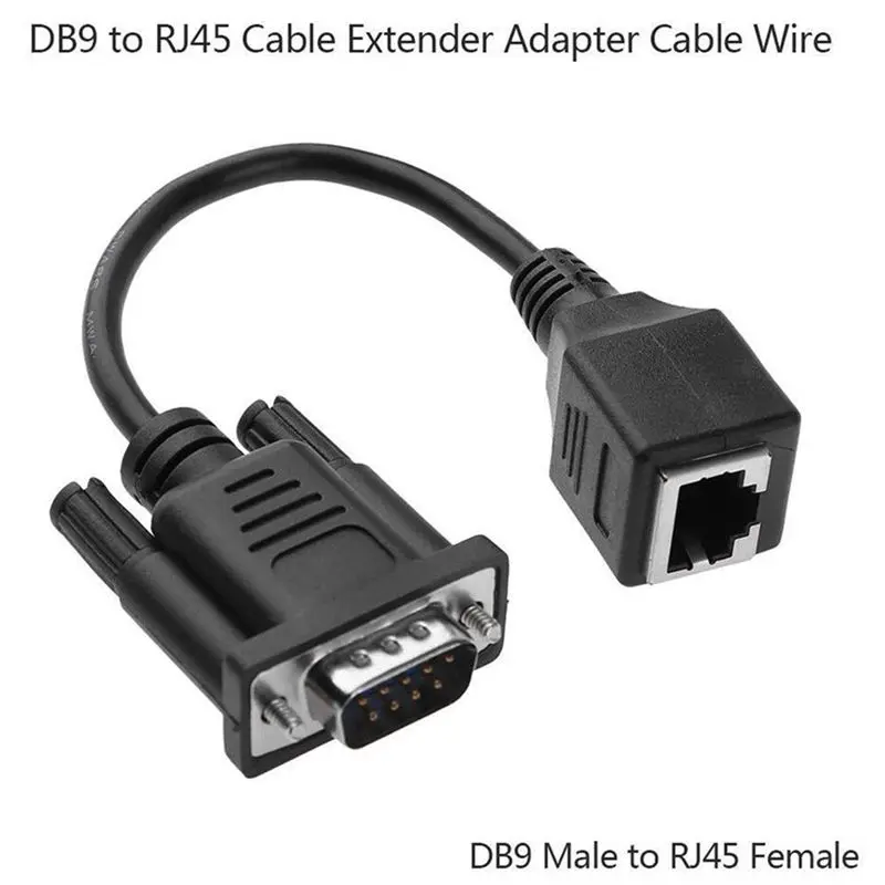 DB9 для RJ45 кабель VGA мужчины к RJ45 удлинитель адаптер конвертер сетевой кабель