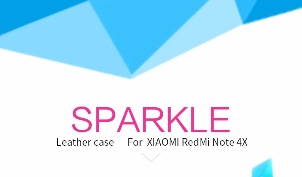 Для xiaomi redmi note 4X чехол NILLKIN sparkle pu кожаный флип-чехол с умным окошком для redmi note 4x5,5 дюймов