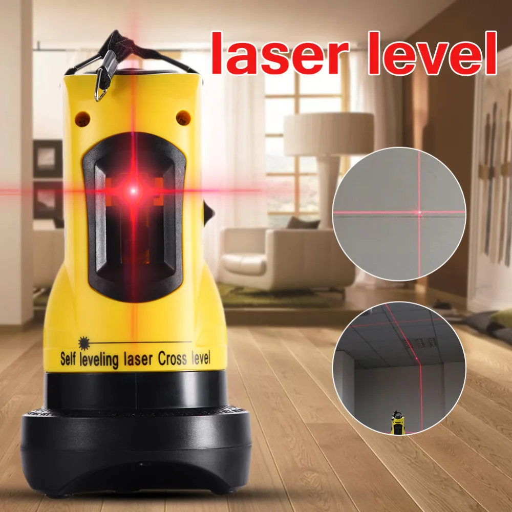

360 Degrees Rotary Slash Functional Self-leveling Hight Adjustable DIY Economic 2 (1V, 1H) Cross Lines Automatic Laser Level