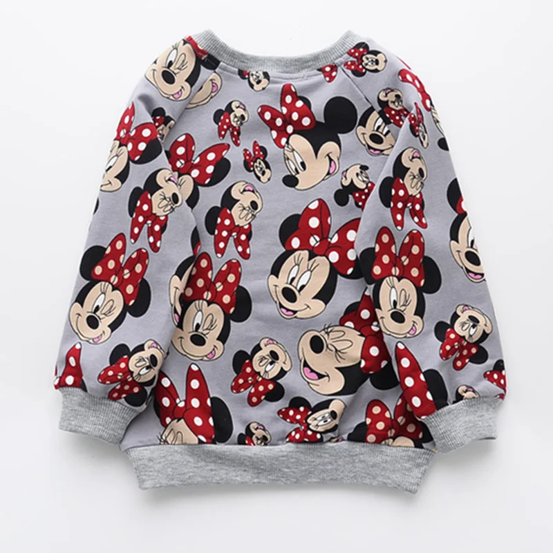 

Girls Sweatshirt Full Cartoon Minnie Printed Autumn Long Sleeve Tops Cute Cat Children Sweatshirts Toddler Kids Mickey Shirts