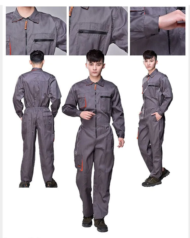 Work overalls men women protective coverall repairman strap jumpsuits trousers working uniforms Plus Size sleeveless coveralls (2)
