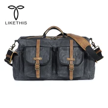 Дорожная сумка большой емкости для мужчин ручной багаж дорожные сумки холщовые выходные сумки многофункциональные дорожные сумки на плечо