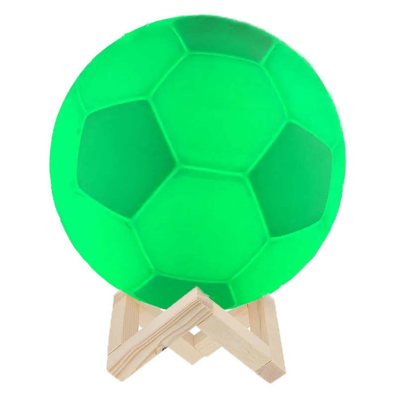 Rechargeable 3D Magical Football Lamp 7 Color Table Desk Soccer Ball