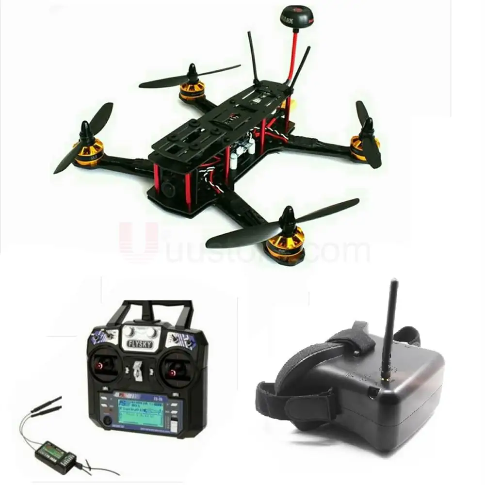 

RTF ZMR250 Carbon Fiber frame Assembled Drone with FPV System Full Set ZMR 2204-2300KV Emax ESC BLHeli OPTO frame with camera