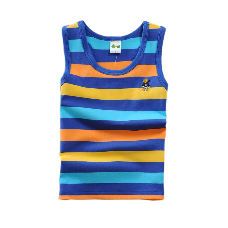 Boys T shirt Sleeveless Vest Toddler Kids Summer Clothing Cotton Boys