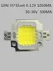 100PCS/lot 10W LED Integrated High power White/Warm white 300ma 1050mA 9-12V 30-36v 10W Chip 35*35mil Taiwan Chips Good quality ► Photo 3/6