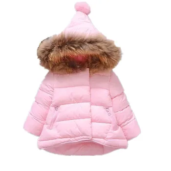 

Baby Girl Winter Down Coat 2018 Kids Thick Clothing Children Warm Outerwear Infant Padded Jacket Children's Clothing D1130