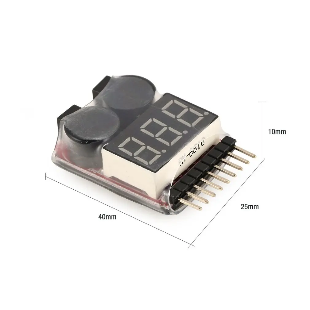Lipo тестер напряжения батареи Вольтметр индикатор проверки двойной динамик 2 в 1 1 s-8 s комбинация низкого напряжения Звуковой сигнал