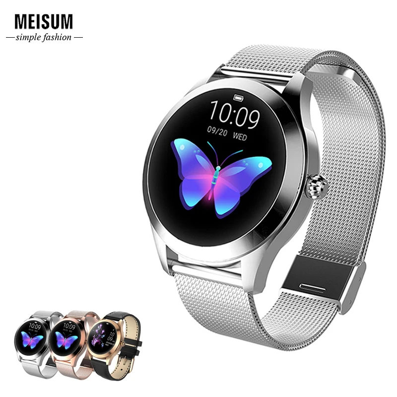 Meisum 2019 Новые смарт часы Для женщин IP68 Водонепроницаемый Фитнес браслет