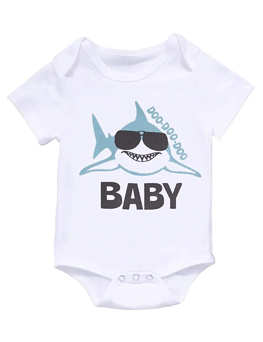 Oklady; Одежда для новорожденных мальчиков; комбинезон с короткими рукавами и принтом акулы; комбинезон; хлопковый повседневный комбинезон для маленьких мальчиков