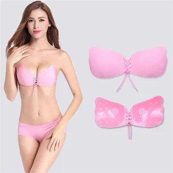 

4 pcs/lot Wholesale high quality stick on bra evening party use seamless bra sexy women's magic bra BW01