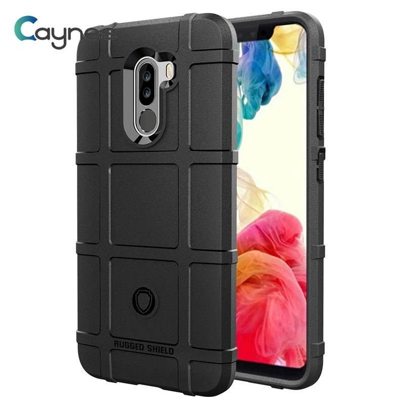 

Caynes Shockproof Case For Xiaomi Redmi Note 6 Case Anti-knock Hard Silicon Cover For Xiaomi Pocophone F1 Cover Protective Shell