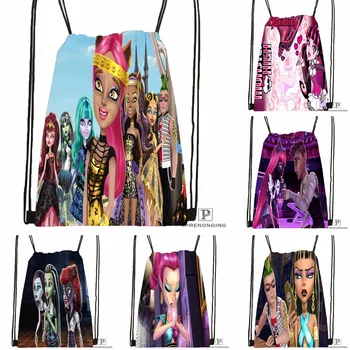 

Custom Monster High Cartoon Drawstring Backpack Bag for Man Woman Cute Daypack Kids Satchel (Black Back) 31x40cm#180531-01-43
