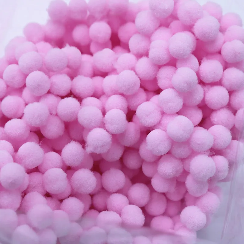 500-1000 шт 8/10/15/20/25/30 мм Мини пышная Нижняя Pom Poms помпонами ручной работы для детей игрушки свадебный Декор DIY товары для шитья и рукоделия