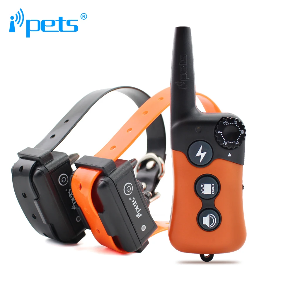 

Ipets PET619A-2 800m Remote Rechargeable & Waterproof Dog Electric Training Collar for 2 Dogs