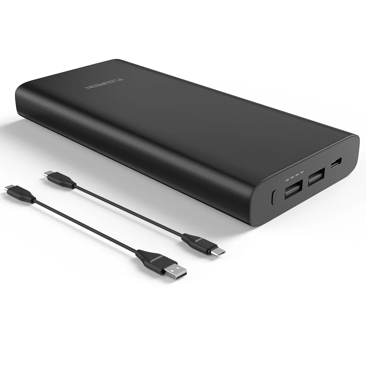 Floureon power Bank, 26800 мА/ч, быстрая зарядка, Тип C, PD, 60 Вт, внешний аккумулятор, двойной USB, быстрая зарядка, Внешнее зарядное устройство для iPhone X 8