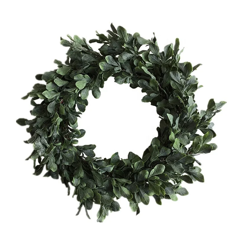 2019 New Artificial Plants Plastic Greenery Twig Base Door Wreath For