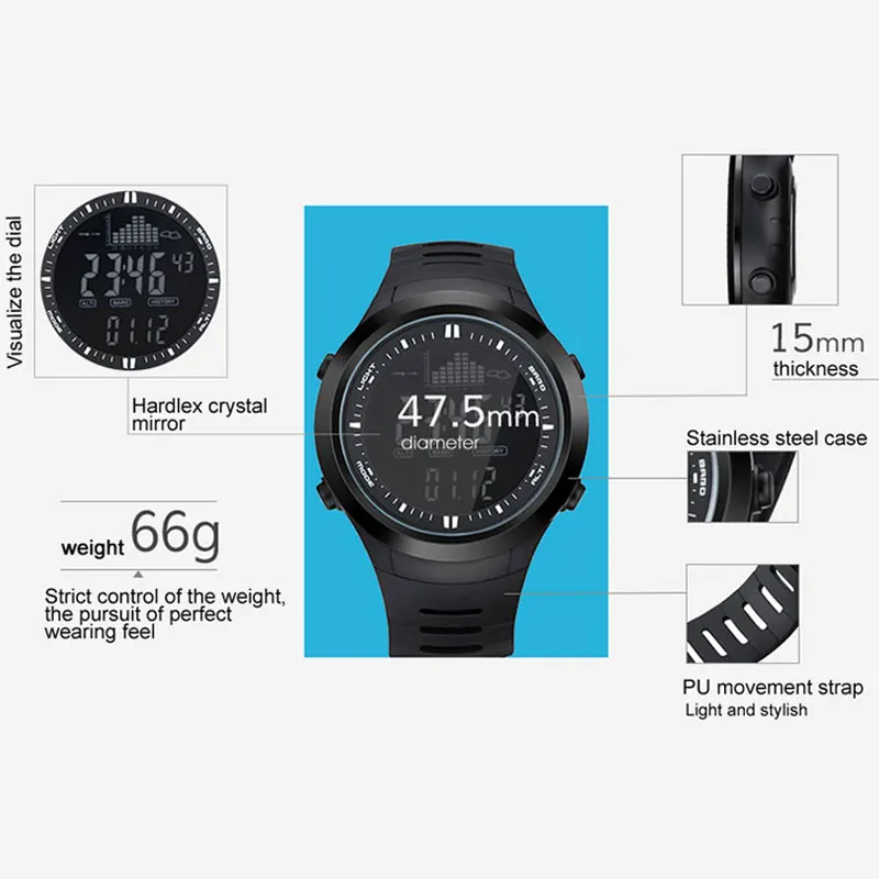 Водонепроницаемый спортивный smart watch Смарт часы для мужчин reloj inteligente hombre relogio relogios