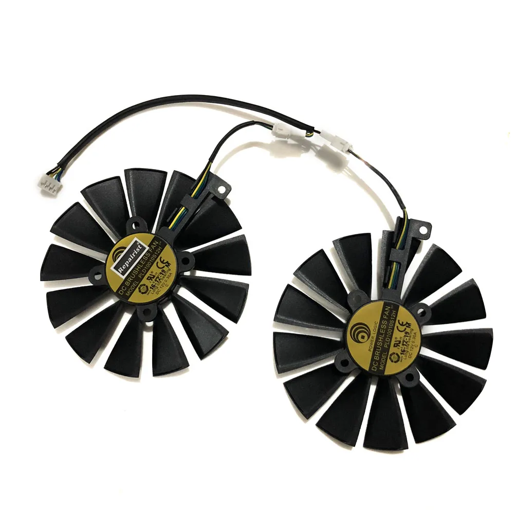 2 шт./компл. 95 мм Новый GPU кулер для ASUS двойной RX580 4G ROG STRIX RX570 GTX 1050TI GTX1080TI игровая
