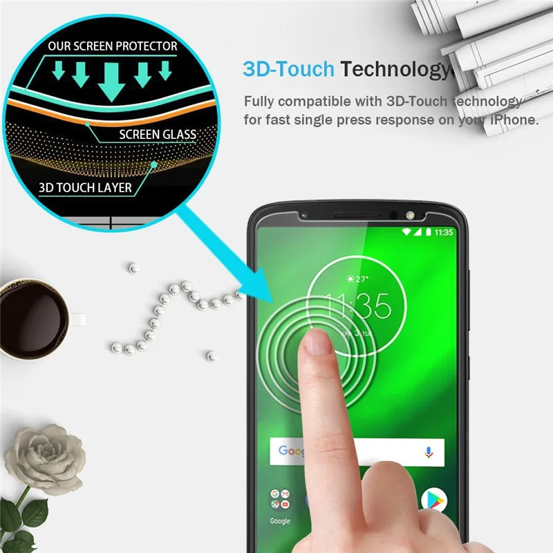 2pcs Tempered Glass For Motorola Moto G6 Plus Screen Protector Moto G6 Screen Protector Glass For Motorola Moto G6 Play G6 Plus (3)