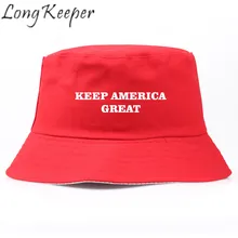 Длинные Хранитель ведро Мужские Женские шапки Трамп рыбаловедские снасти Кепки держать America Great в стиле «хип-хоп» шляпа от солнца на открытом воздухе широкий из дышащего материала