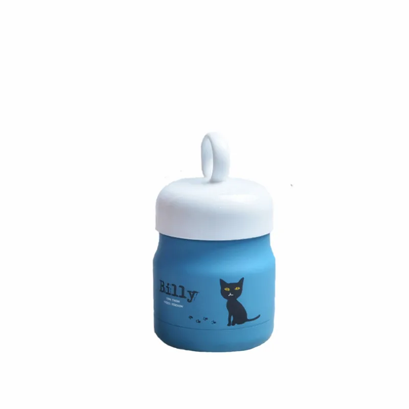 buy 200ML Creative Ring Stainless Steel insulated Thermos Billy cup Thermal vaccum water bottle Christmas Gift