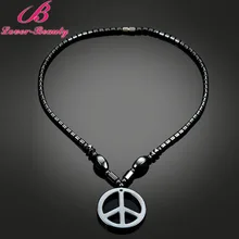 Lover Beauty Women Men Magnetic Bamboo Necklace Pendant Weight Loss Therapy Health Care Hematite Jewelry Choker