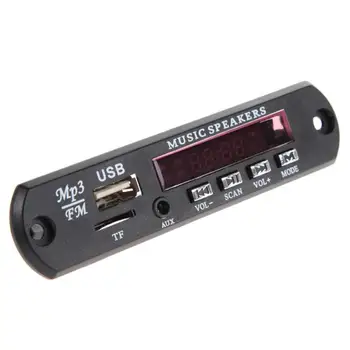 

Car Music MP3 WMA Decoder Board Panel Voltage 12V Audio Decoder Board Module USB TF FM Car MP3 Player With Remote Controller
