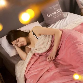 

New H Blanket Weighted Decorations for Home Winter Chunky Flannel Blankets Fleece for Adult Travel Office Home Blanket