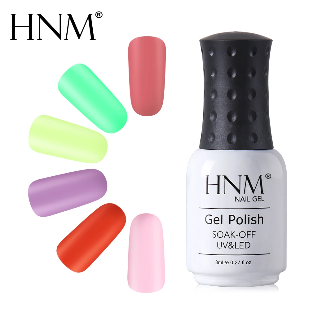 HNM 8 мл одношаговый матовый гель для ногтей чистый цвет лак для ногтей для УФ-и светодиодной лампы гель замачиваемый 1 комплект Гель-лак матовый эффект длинный последний Гель-лак чернила