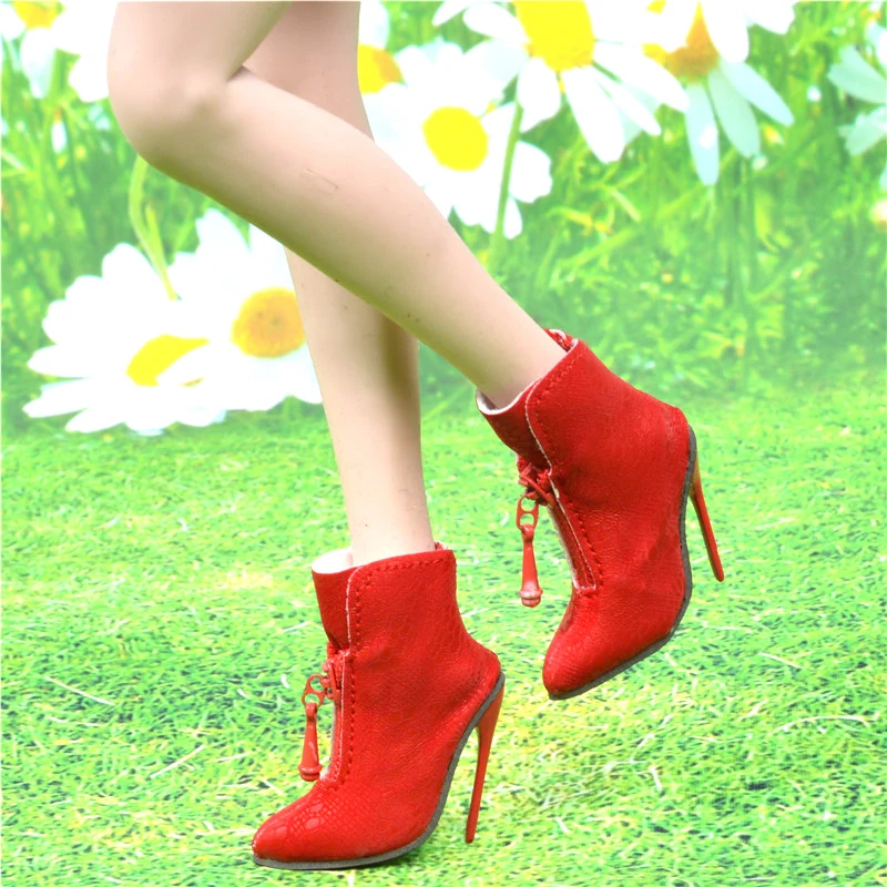Shoes Boots High-heeled for 1//6 Custom Female Phicen Verycool Kumik doll