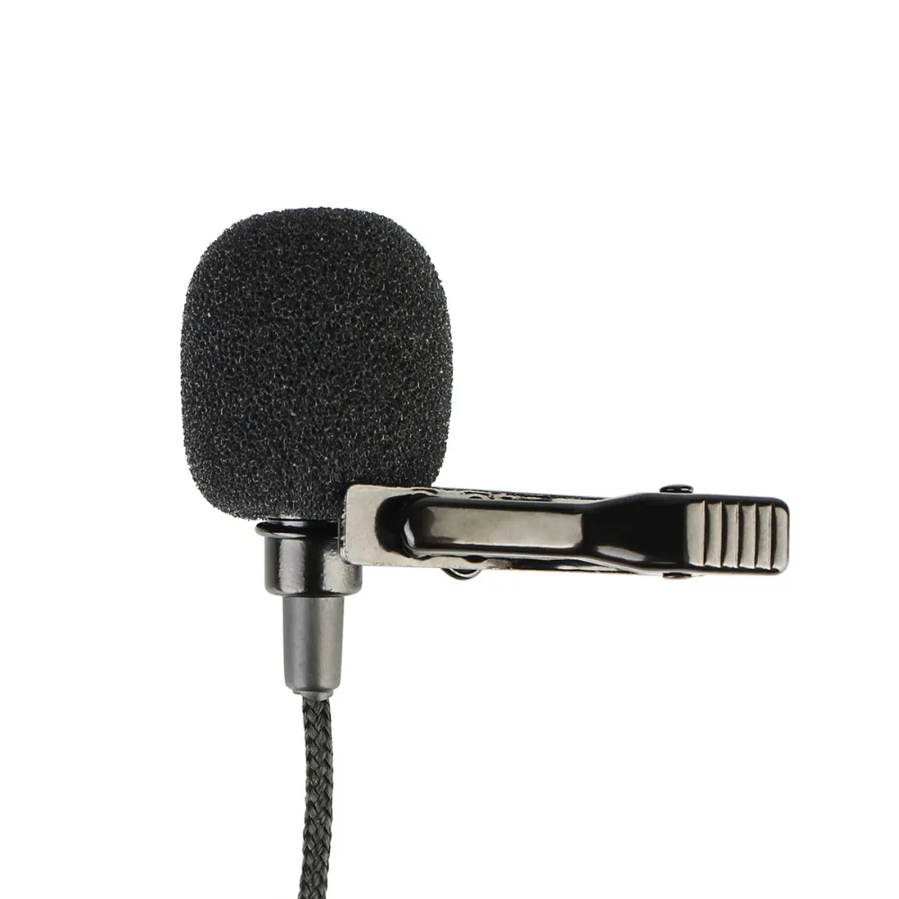 Портативный Клип на лацкане микрофон 3,5 мм разъем проводной микрофон Hands-free для гида системы F4511B
