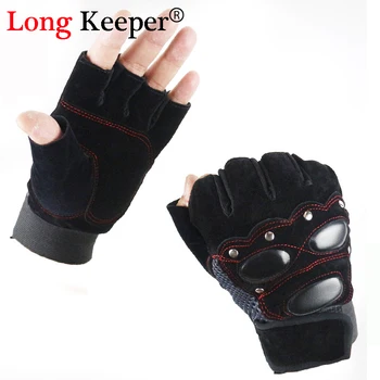 

Long Keeper Men's luva motociclista Tactical Gloves Military Army Gloves Anti-Static Half Finger Gloves Waterproof eldiven G244