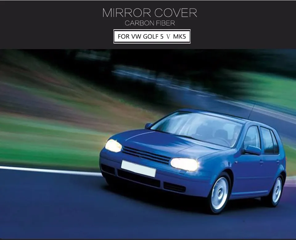 Углеродное волокно автомобиля боковое зеркало заднего вида для VW Golf 5 2006-2009 подходит для R32 GTI Стандартный
