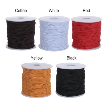 

1Roll Wire 0.8mm 100 Meters Long Rosary Beads Elastic Line Beaded Core-Spun Elastic Thread Line Jewelry Making Handmade Rope