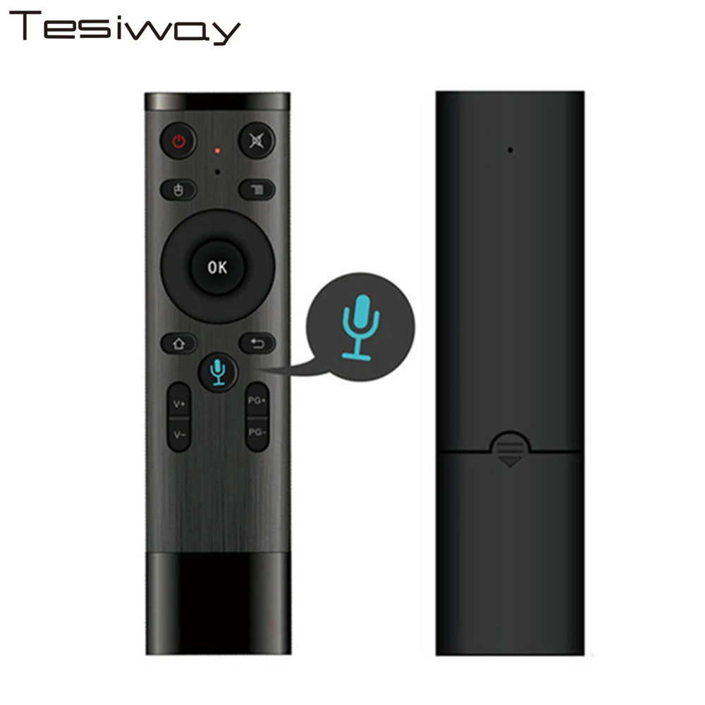 Tesiway Remote Q5 Voice Fly Air Mouse For Gyro Sensing Game 2.4G Wireless Remote For Android TV Box Smart TV All-in-one PCTV04