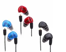 3colors Avaible! Moxpad X6 In-ear sport Earphones with Mic Detachable Cable Noise Isolatin headsets HQ headphones with box
