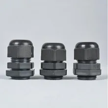 Водонепроницаемый шнур питания Кабельные вводы нейлон Пластик M22 X20