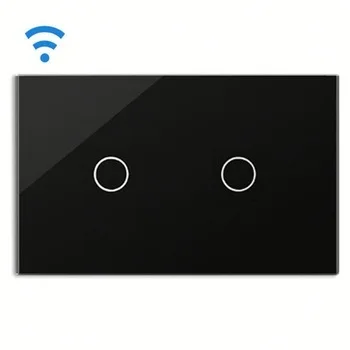 

Bseed Wireless Touch Light Switch 2 Gang 1 Way Touch Dimmer With Remote Control White Black Gold Touch Switch Dimmer Us Au