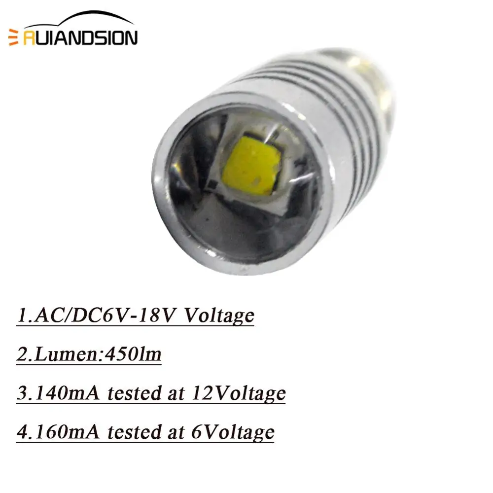 5W LED E10 AC/DC 6V-30V 12V 24V Screw In Warning Signal Bulb Torch Flashlight White Work Light 6000K Spotlight Lampshade 1Pcs led lights led bulbs