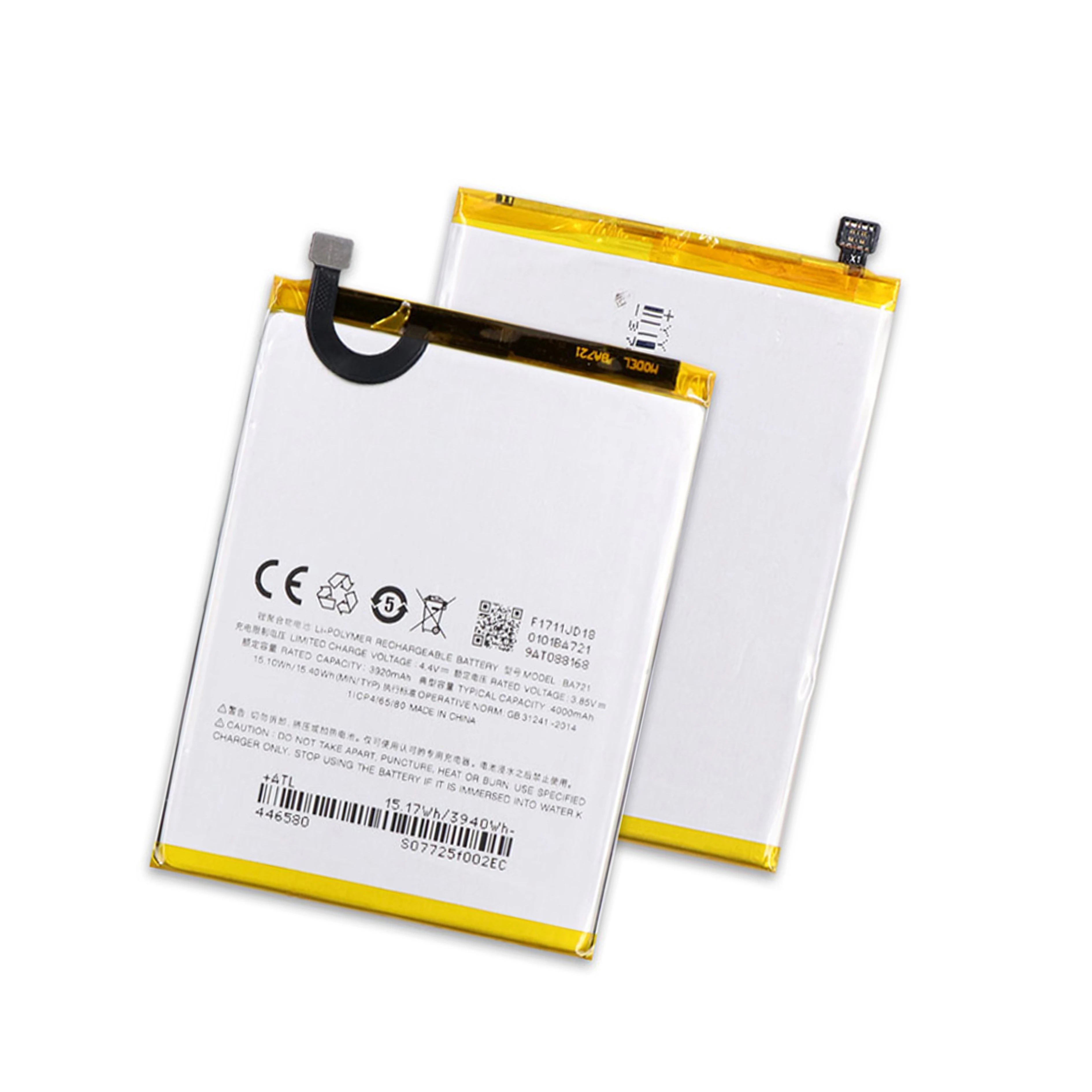 20pcs/lot BA721 Battery Replacement 3920mAh Parts ForMeizu meilan note 6 M6 M721Q Smart Phone | Мобильные телефоны и