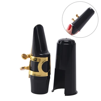 

1pcs Black Professional Plastic Saxophone Mouthpiece Classical Music Alto SAX Mouthpiece For Saxophone