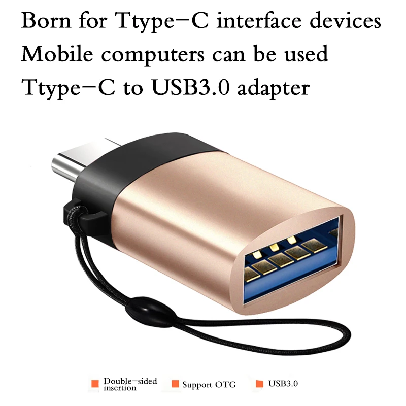 Тип C к USB 3,0 OTG кабель адаптер Тип C адаптер USB C конвертер для samsung Galaxy S9 huawei p20 MacBook USB OTG адаптер