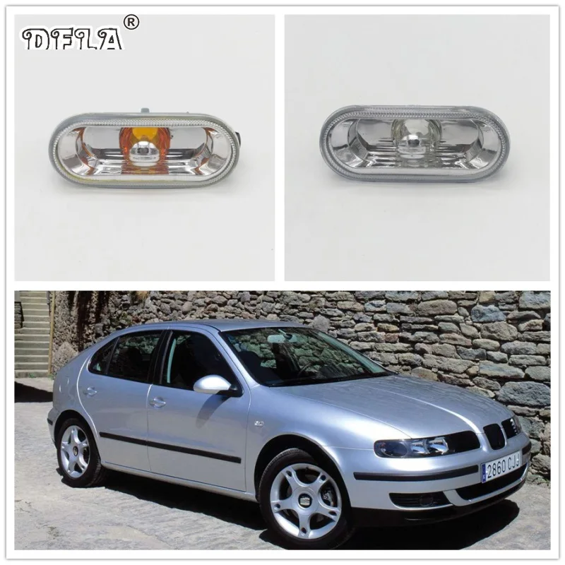 

2pcs For SEAT Leon 2000 2001 2002 2003 2004 2005 2006 Car-Styling Side Marker Turn Signal Light Lamp Repeater
