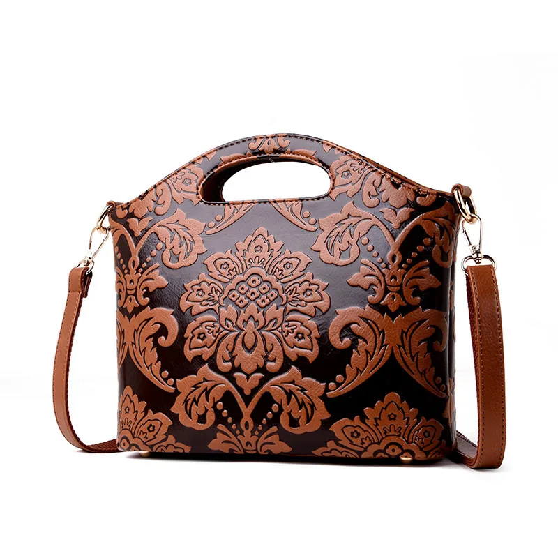 Высококачественная дизайнерская женская сумка, роскошная женская сумка, кожаная женская сумка через плечо, модные женские сумки через плечо - Цвет: Brown