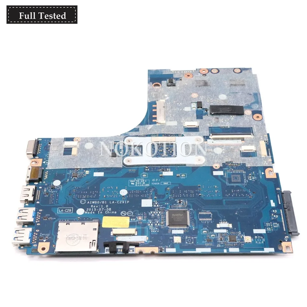 NOKOTION AIWB0 B1 LA C291P 5B20L02415 материнская плата для Lenovo ideapad B51 30 ноутбука GeForce 920M N3160